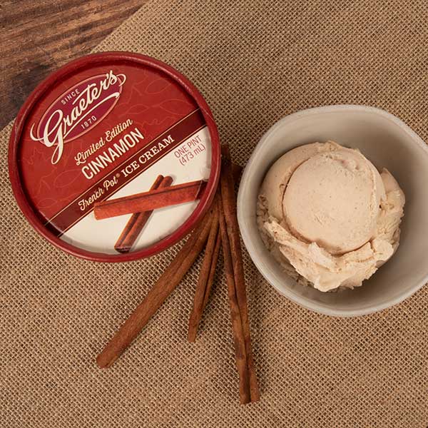 Scoop of Graeter's Cinnamon Ice Cream