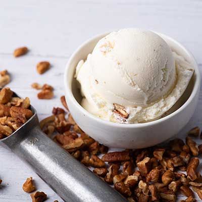Scoop of Graeter's Butter Pecan Ice Cream