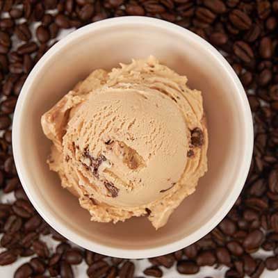 Scoop of Graeter's Caramel Macchiato Ice Cream