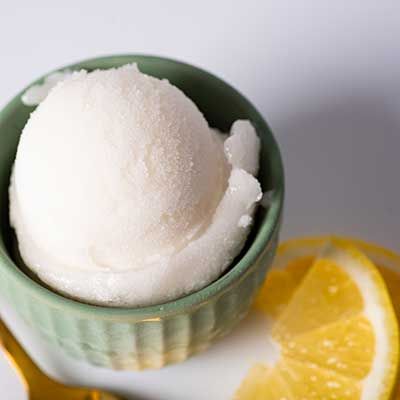 Scoop of Graeter's Lemon Sorbet