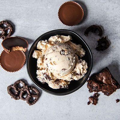 Scoop of Graeter's Midnight Snack Ice Cream