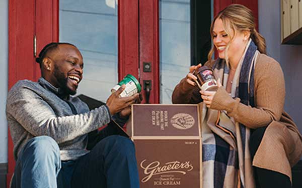 Individuals Recieving Ice Cream To Their Doorstep