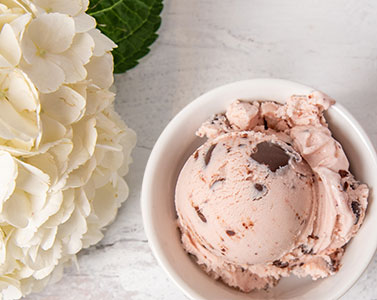 Graeter's Ice Cream Scoop With Flowers