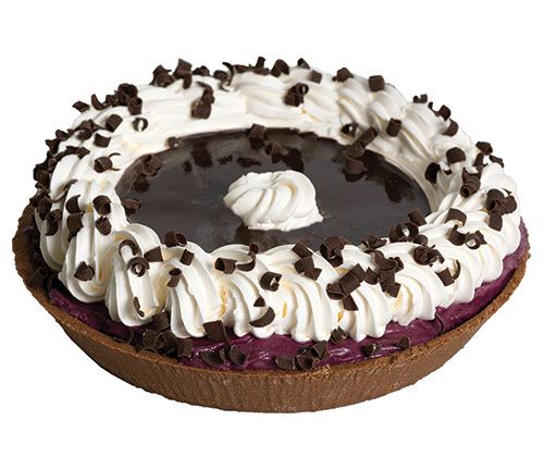 Graeter's Black Raspberry Chip Ice Cream Pie